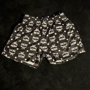 Black medium and mcm mesh shorts
